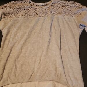 Hannah Ivory Crochet Detail Top